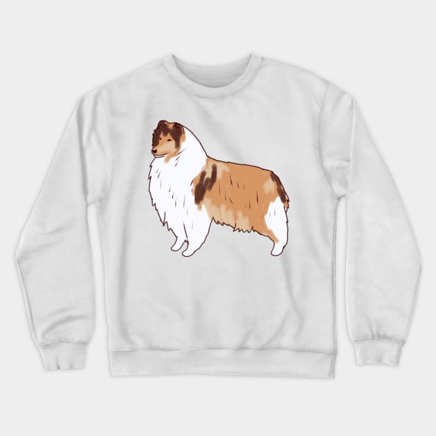 Collie rough dog Crewneck Sweatshirt by Mayarart